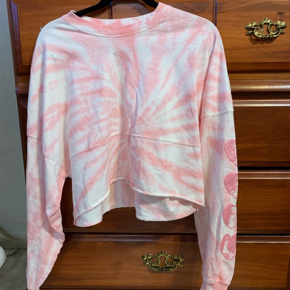 Pink Disney Spirit Jersey Crop Top